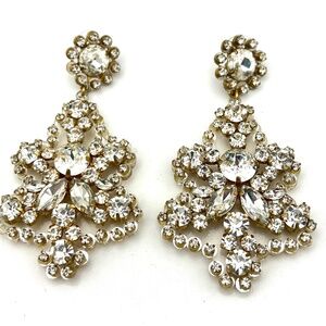 J.Crew Crystal Rhinestone Chandelier Earrings